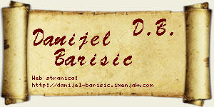 Danijel Barišić vizit kartica